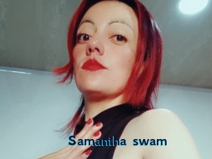 Samantha_swam